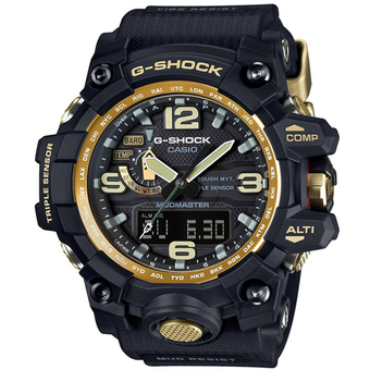 Casio G-Shock นาฬิกาข้อมือผู้ชาย สีดำ/ทอง สายเรซิ่น รุ่น GWG-1000GB-1A