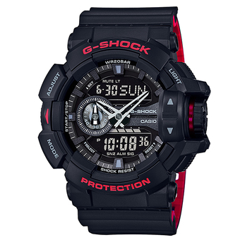 Casio G-Shock นาฬิกาข้อมือผู้ชาย สายเรซิ่น รุ่น GA-400HR-1A - สีดำ