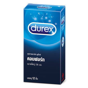ดูเร็กซ์ ถุงยางอนามัย คอมฟอร์ท 12 ชิ้น Durex Comfort Condom12&#039;s