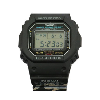 Casio G-Shock Limited นาฬิกาข้อมือผู้ชาย สีดำ สายเรซิ่น รุ่น Journal Standard x G-Shock DW-5600E