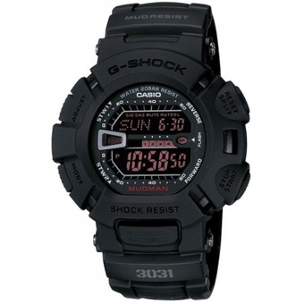Casio G-Shock นาฬิกาข้อมือผู้ชาย สีดำ สายเรซิ่น รุ่น G-9000MS-1