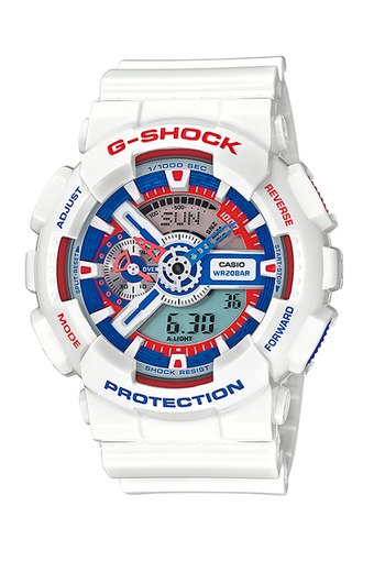 Casio G-Shock นาฬิกาข้อมือผู้ชาย สีขาว สายเรซิน รุ่น GA-110TR-7
