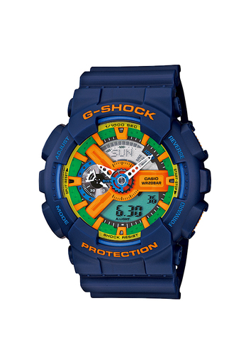 Casio G-Shock นาฬิกาข้อมือผู้ชาย สีน้ำเงิน สายเรซิ่น รุ่น GA-110FC-2ADR
