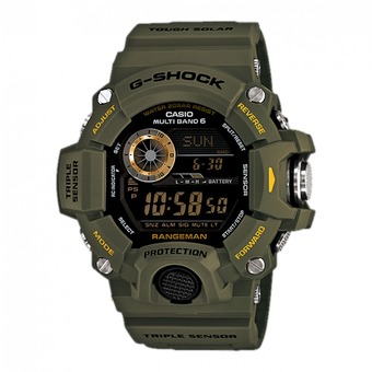Casio G-Shock Men&#039;s Green Resin Strap Watch GW-9400-3