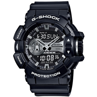Casio G-Shock นาฬิกาข้อมือผู้ชาย สายเรซิ่น รุ่น GA-400GB-1A - สีดำ