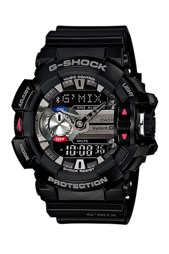 Casio นาฬิกาผู้ชาย สายเรซิ่น Black รุ่น GBA-400-1A