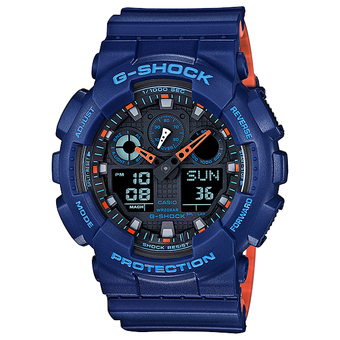Casio G-Shock นาฬิกาข้อมือผู้ชาย สายเรซิ่น รุ่น GA-100L-2A