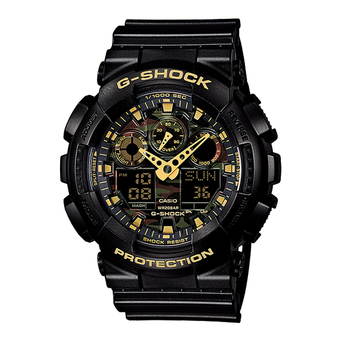 Casio G-Shock นาฬิกาข้อมือผู้ชาย สายเรซิ่น รุ่น GA-100CF-1A9DR - สีดำ
