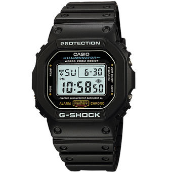 Casio G-Shock นาฬิกาข้อมือผู้ชาย สายเรซิ่น รุ่น DW-5600E-1VS - สีดำ