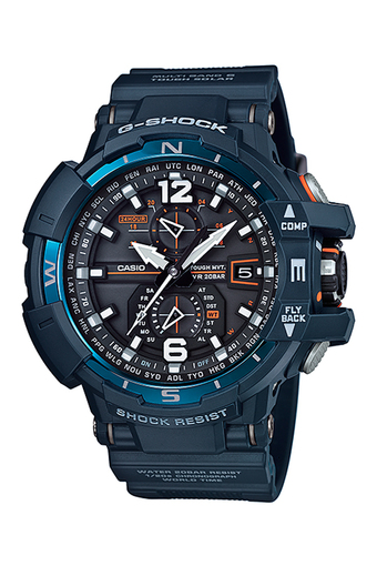 Casio G-shock Gravity นาฬิกาข้อมือผู้ชาย สีน้ำเงิน สายเรซิ่น รุ่น GW-A1100-2A