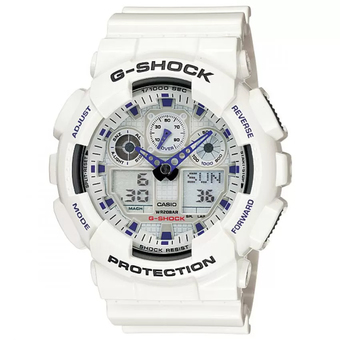 Casio G-Shock Resin Strap GA-100A-7ADR (White)