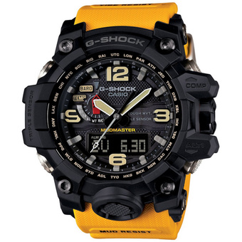 CASIO G-SHOCK MUDMASTER นาฬิกาข้อมือผู้ชาย สายเรซิ่น รุ่น GWG-1000-1A9DR สีดำ เหลือง