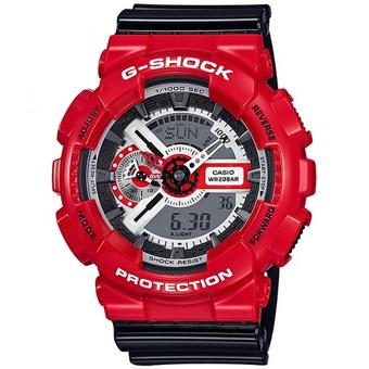 Casio G-Shock นาฬิกาข้อมือผู้ชาย สายเรซิ่น รุ่น GA-110RD-4A สีแดง/ดำ