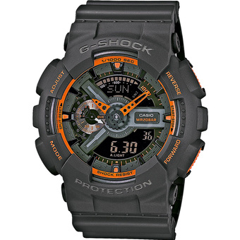 Casio G-Shock Men&#039;s Black Resin Strap Watch GA-110TS-1A4