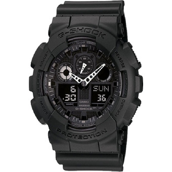 Casio G-shock นาฬิกาข้อมือผู้ชาย Black Resin GA-100-1A1DR