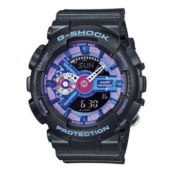 Casio G-Shock Mini นาฬิกาข้อมือผู้หญิง สีดำ สายเรซิ่น รุ่น GMA-S110HC-1A
