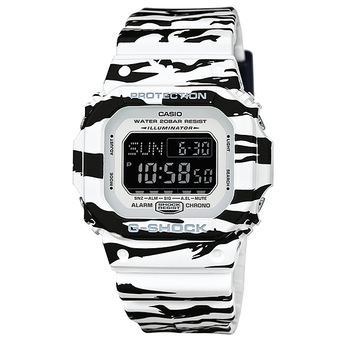Casio G-Shock นาฬิกาข้อมือผู้ชาย สายเรซิ่น รุ่น DW-D5600BW-7 (สีขาว)