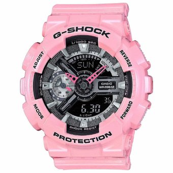 Casio G-shock GMA-S110MP-4A2 Analog Digital Black Resin Ladies Watch Pink