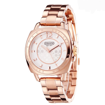 Coach นาฬิกาข้อมือสำหรับผู้หญิง 14501547 สายสแตนเลสสีพิงค์โกล