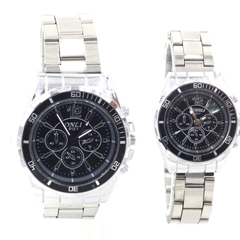 Sevenlight นาฬิกาข้อมือคู่รัก - 9145-8091 (Black)