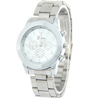 GENEVA Business นาฬิกาข้อมือผู้หญิง สีเงิน สายสแตนเลส รุ่น BB0002 (Silver)