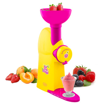 Getservice เครื่องทำไอศรีม &amp; โยเกิร์ตผลไม้ Fruit ice cream Nostralgia รุ่น Fro Frutti - (สีเหลือง/บานเย็น)