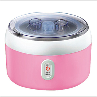 BEST HS Yogurt machine เครื่องทำโยเกิร์ต Portable Automatic Fruit Yogurt Maker Plastic liner HS-003 Pink