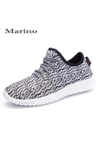 Marino รองเท้า รองเท้าผ้าใบผู้หญิง รุ่น A005 - White Black