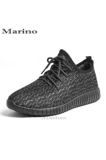 Marino รองเท้า รองเท้าผ้าใบผู้หญิง รุ่น A009 - สีดำ