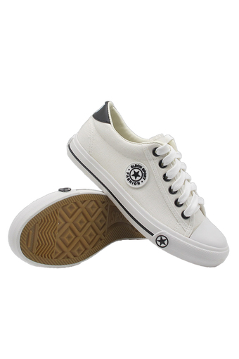 Alisa Shoes รองเท้าผ้าใบแฟชั่น รุ่น 9108 White Black