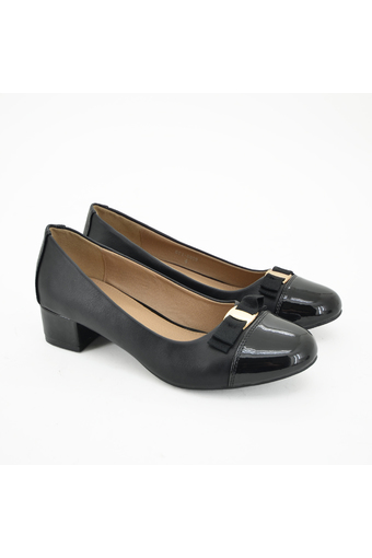 BATA รองเท้าผู้หญิง ส้นเตี้ย LADIES&#039;CASUAL BLOCK HEEL สีดำ รหัส 6516809