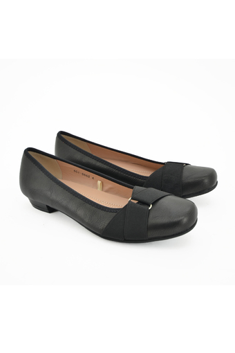 BATA รองเท้าผู้หญิง ส้นเตี้ย LADIES&#039;CASUAL BLOCK HEEL สีดำ รหัส 6516668