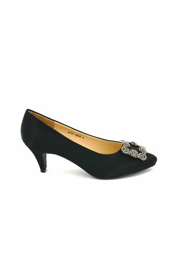 BATA รองเท้าแฟชั่นผู้หญิงคัชชูส้นสูงทรง PUMP LADIES&#039;HEELS PUMP CONTEMP สีดำ รหัส 7516815
