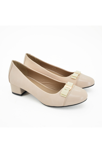 BATA รองเท้าผู้หญิง ส้นเตี้ย LADIES&#039;CASUAL BLOCK HEEL สีเนื้อ รหัส 6518809