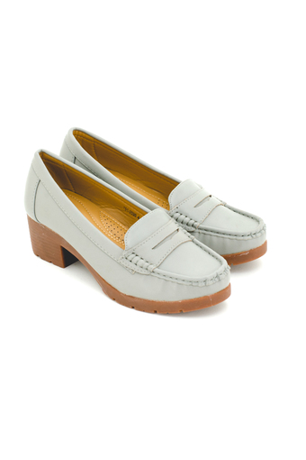 BATA รองเท้าแฟชั่นผู้หญิงคัชชูส้นสูง LADIES&#039;HEELS WEDGE(OVER 55MM) สีเทา รหัส 7512090