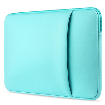 Laptop Protective Carrying Sleeve Pouch Bag with Side Pocket for Apple MacBook Pro Universal 13 inch Laptop Mint Green