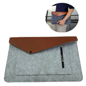 Modaku กระเป๋าโน๊ตบุ๊ค 13&quot; เคสโน๊ตบุ๊ค ซองใส่โน๊ตบุ๊ค Cover Mac Sleeve Bag Notebook Mac Case (Gray/สีเทา)&quot;