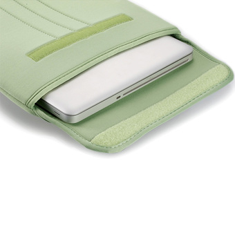 LSS Soft Sleeve Bag Cover Case Fastener Tape for 13.3&quot; MacBook Air/Pro Retina Ultrabook Laptop Notebook (Green)&quot;