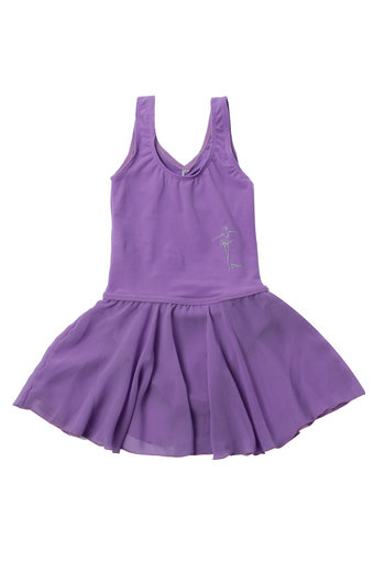 Training Cotton Ballet Leotard Dance Dress in Purple Color for Baby Girls