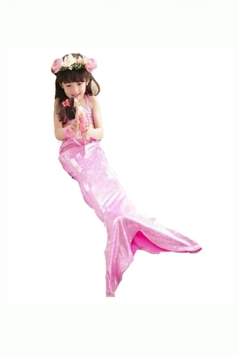 ชุดนางเงือก ชุดว่ายน้ำ เด็ก รุ่น PNK001 - สีชมพู Mermaidtail