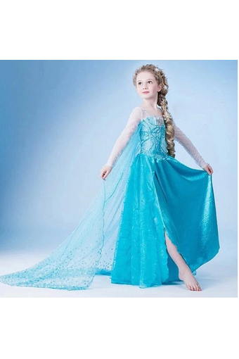 Frozen elsa dress girls Dress costumes kids Cosplay party Dress princess anna dresses