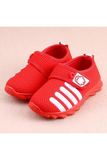 M fashion รองเท้าผ้าใบเด็กแฟชั่น แบบสวม (สีแดง) รุ่น61061