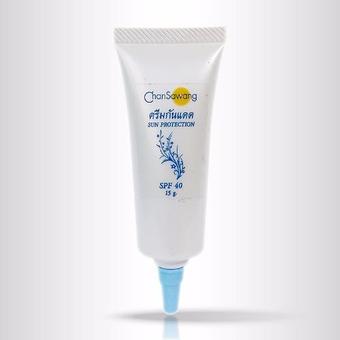 Chansawang UV Foundation SPF 40 (ครีมกันแดดผสมรองพื้น SPF 40) จันทร์สว่าง 15 กรัม จำนวน 1 หลอด