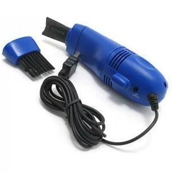 เครื่องดูดฝุ่นจิ๋วต่อ USB ทำความสะอาดคีย์บอร์ด - Blue