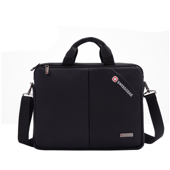 SwissGear SA1108 Model Unisex Leisure Travel Business Outdoor One-Shoulder Laptop Bag Handbag (Black)