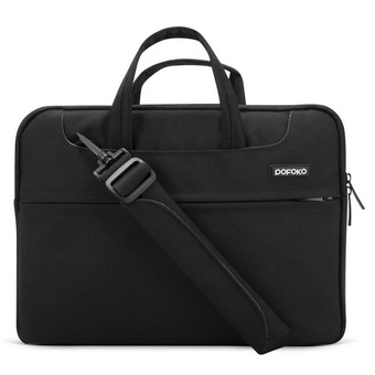 POFOKO 15.4 inch Portable Single Shoulder Laptop Bag for Laptop Black