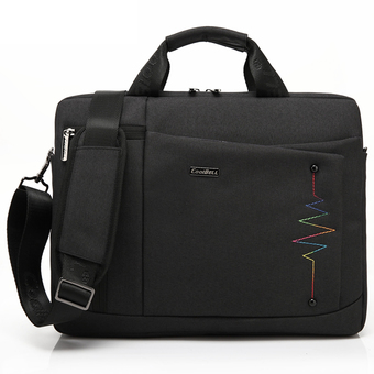 YIYINOE 14 Inch Laptop Bag Business Briefcase Shoulder Bag CB6005-14 Black - Intl