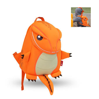 TravelGear24 กระเป๋าทีเร็กซ์ กระเป๋าเป้ เป้เด็ก กระเป๋าหนังสือ กระเป๋าเด็ก กระเป๋าสะพาย สำหรับเด็ก School Children Backpack Bag Rucksack Trex Bag - สีส้ม/Orange