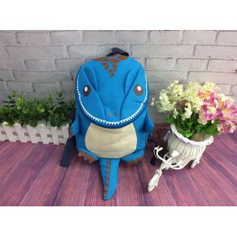 TravelGear24 กระเป๋าทีเร็กซ์ กระเป๋าเป้ เป้เด็ก กระเป๋าหนังสือ กระเป๋าเด็ก กระเป๋าสะพาย สำหรับเด็ก School Children Backpack Bag Rucksack Trex Bag - สีฟ้า/Blue