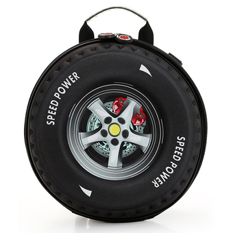 3D Racing Car Tire Kids&#039; Cool Bag (black)